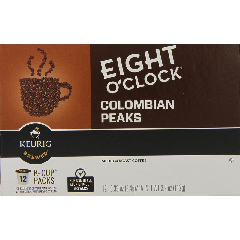 Eight O'Clock Colombian K-Cups for Keurig K-Cup Brewers, 72 Count