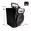 Maíz Bocina Bluetooth Recargable Portatil Radio Fm Usb Luz Led