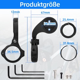 Wjelet Fahrradhalterung Kompatibel mit Garmin Edge GPS Fahrradcomputer MTB, Kunststoff Fahrrad Halterung für Garmin Edge 530 540 520 510 500 200 130 20 25 800 810 820 830 810 1000 1040 1030 Plus