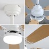 Vivastate Modern 52-Inch Ceiling Fan with LED Light and Remote