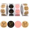 Thank You Round Stickers for Supporting My Small Business Adhesive