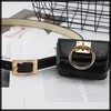 White Fang BT493 Women's Belt, Leather, Pouch, Pin Belt, Simple,