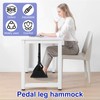 UKQRRTC Airplane Foot Hammock, Portable Airplane Footrest with Adjustable Strap,