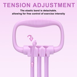 Kovixsc Figure 8 Resistance Band for Women 15-90LBS, Adjustable Resistance Bands with Handles for Arm Back Exercise, 6 Fitness Elastic Rope, Stretch Bands for Yoga, Pilates, Strength Training