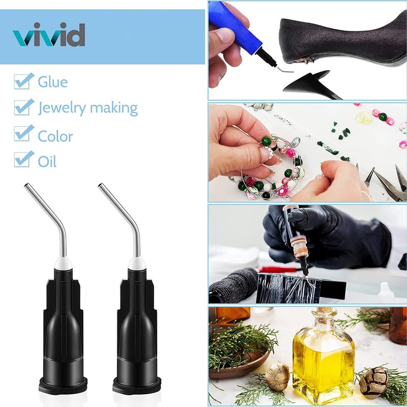 Dental Pre Bent Applicator Tips - Box of 100 Tips