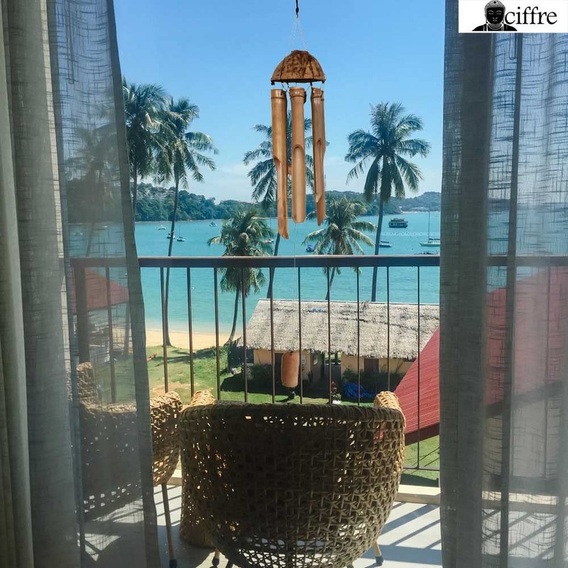 Approx. 90 cm Large Wind Chime Feng Shui Garden Weatherproof