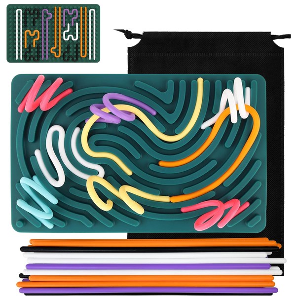 Sensory Activity Board, Silent Fidget Toys for Calming, Stress, Anxiety,