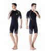 Men's Wetsuits 1.5/3mm Premium Neoprene Back Zip Shorty Dive Skin