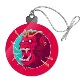 GRAPHICS & MORE Rampaging Red Chimpanzee Ape Monkey King Acrylic Christmas Tree Holiday Ornament