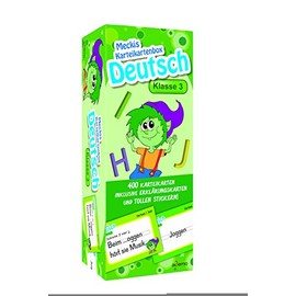 Karteibox Deutsch Klasse 3: mit 400 farbigen Karteikarten und tollen Stickern