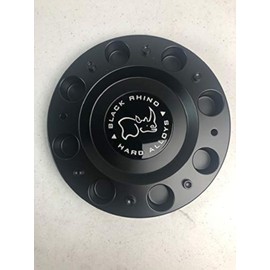 Black Rhino Wheels 1244S01+MB-429 1244C01 Tapa central de rueda negra mate