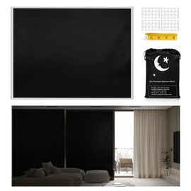 Vanten 2023 Upgraded Portable Blackout Curtains, 118" x 57" Blackout Shades, 100% Blackout Material with Adhesive Tapes, Temporary Blackout Shades for Baby Nursery, Bedroom, Living Room, Travel