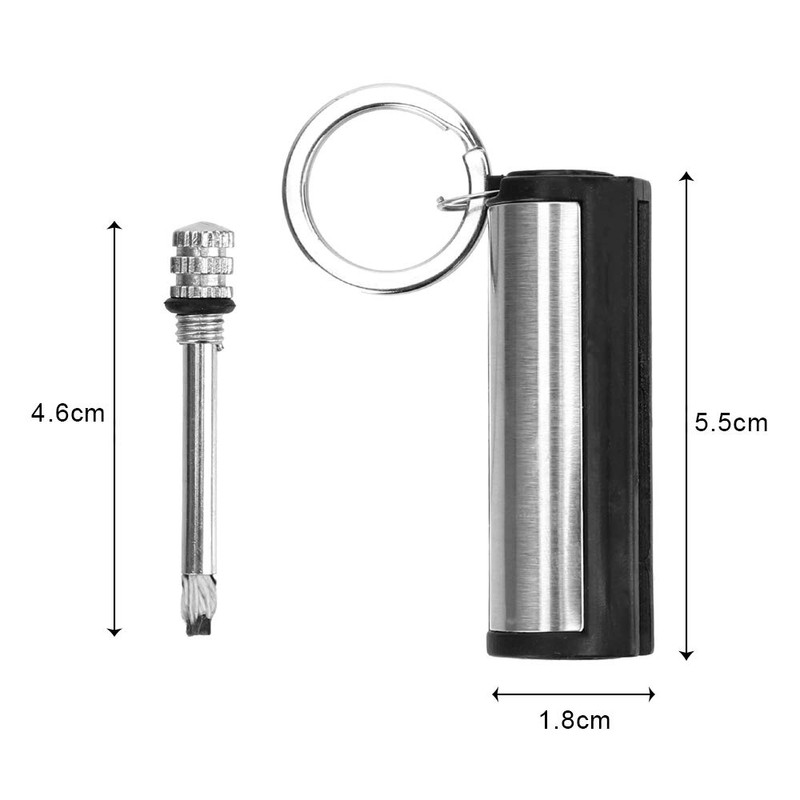 NAKUPENDA 5Pcs Permanent Match Flint Keychain Match Fire Starter Waterproof