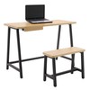Calico Designs Homeroom Art Drawing Kids Desk and Bench Set