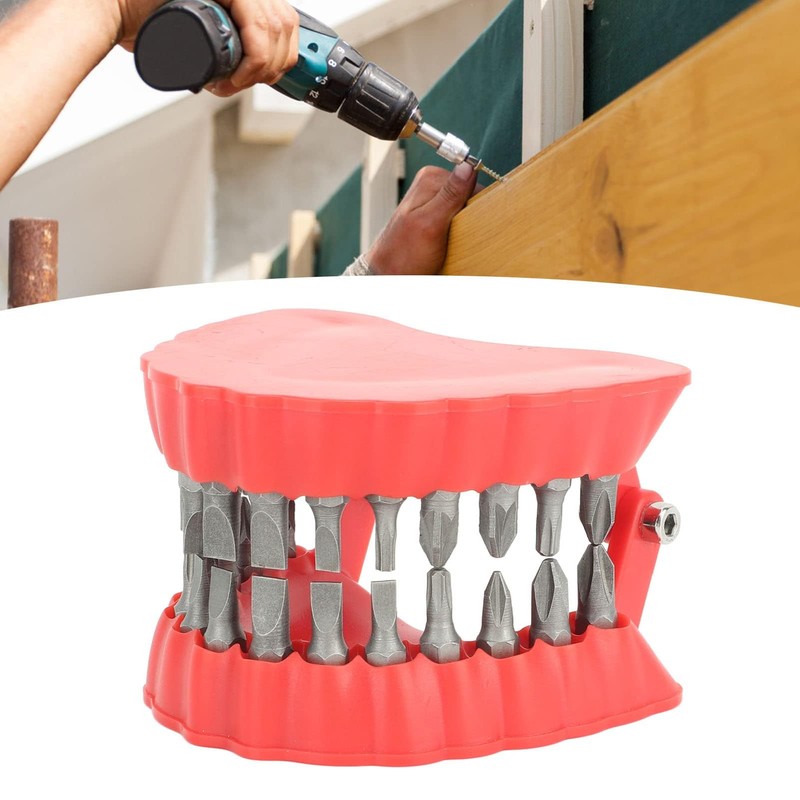 Denture Drill Bit Holder, Denture Drill Bit Organizer Denture Screwdriver