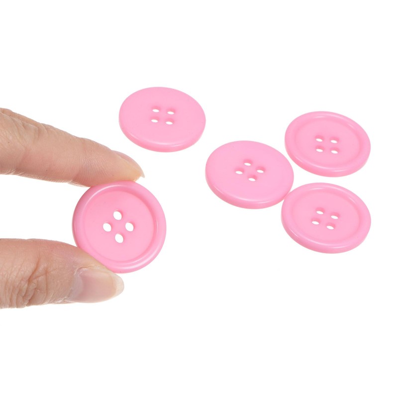sourcing map 10pcs 40L Sewing Buttons 1"(25mm) Resin Round Flat