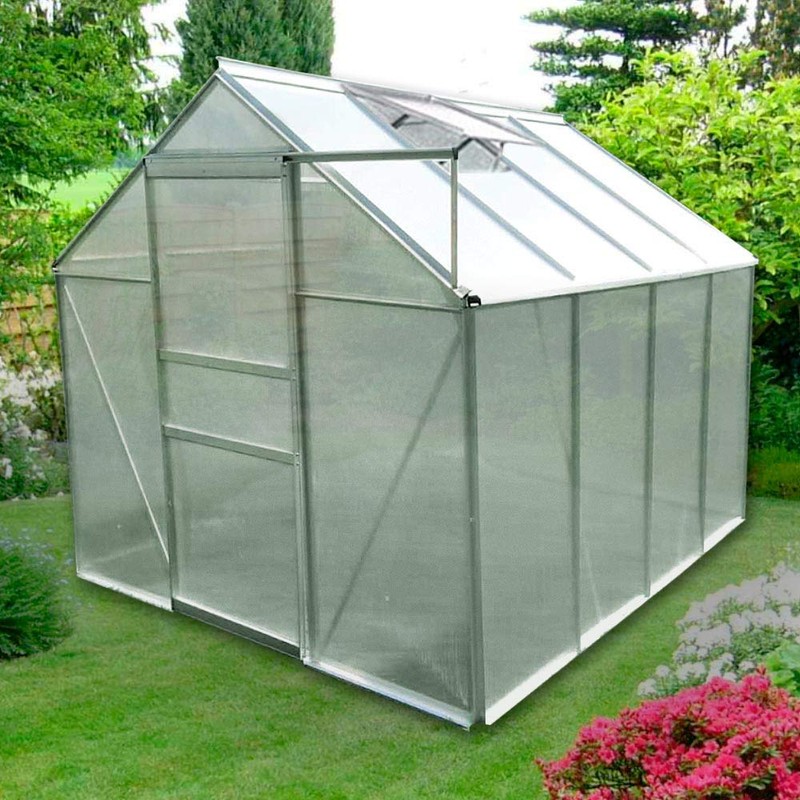 Jawoll hollow panels for greenhouse, 4.75 m², garden shed, White