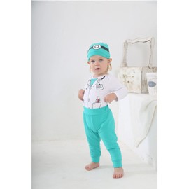 Singcoco Baby Boy Girl Costume Outfit Doctor Costume Outfit Surgeon Costume (Doctor,12-18 Months)