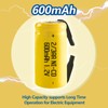 JINTION Rechargeable 2/3 AA Ni-Cd 1.2V 2/3AA 600mAh Battery Button