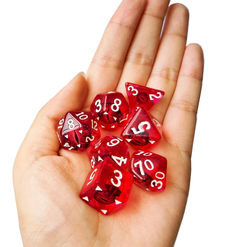 Bescon Dragon Eye RPG Dice Set of 7 Dragon Eye