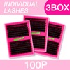PURELEOR Lash Clusters Kit Fluffy 50D 80D 100D 150D Individual