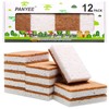 Natural Sponge Kitchen 12Pack,Eco Friendly Non-Scratch Scrub Sponge,Biodegradable Sisal Scrubber