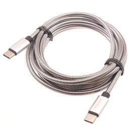 6ft Metal PD Cable Type-C to USB-C Charger Cord Compatible with HMD Fusion/Boost Mobile Summit 5G (2024)/Cricket Icon 6, Power Wire Sync Long Fast