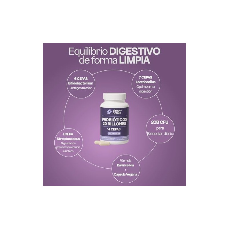 Probioticos Billones Cfu Probióticos Cepas Sistema Immune Digestivo Intestinal Porción