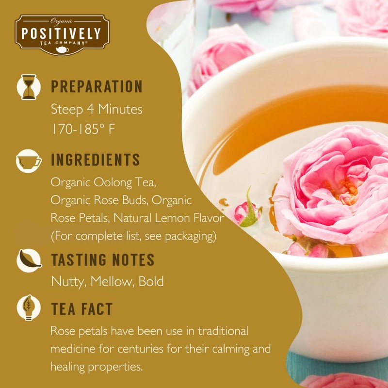 Organic Positively Tea Company, Oolong Tea Sampler, Loose Leaf, 4
