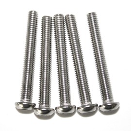 25 Pcs M4-0.70 x 45mm Button Head Socket Cap Bolts Screws, 18-8 Stainless Steel, Allen Hex Drive, ISO 7380, by Fullerkreg,Come in a Plastic Case