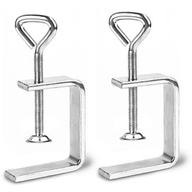 Pack of 2 C Clamp Stainless Steel, C Clamps Screw Clamp C Clamp Small Stainless Steel Heavy Duty Carrier Clamp for Woodworking Clamps & Tensioners Welding Car Repair