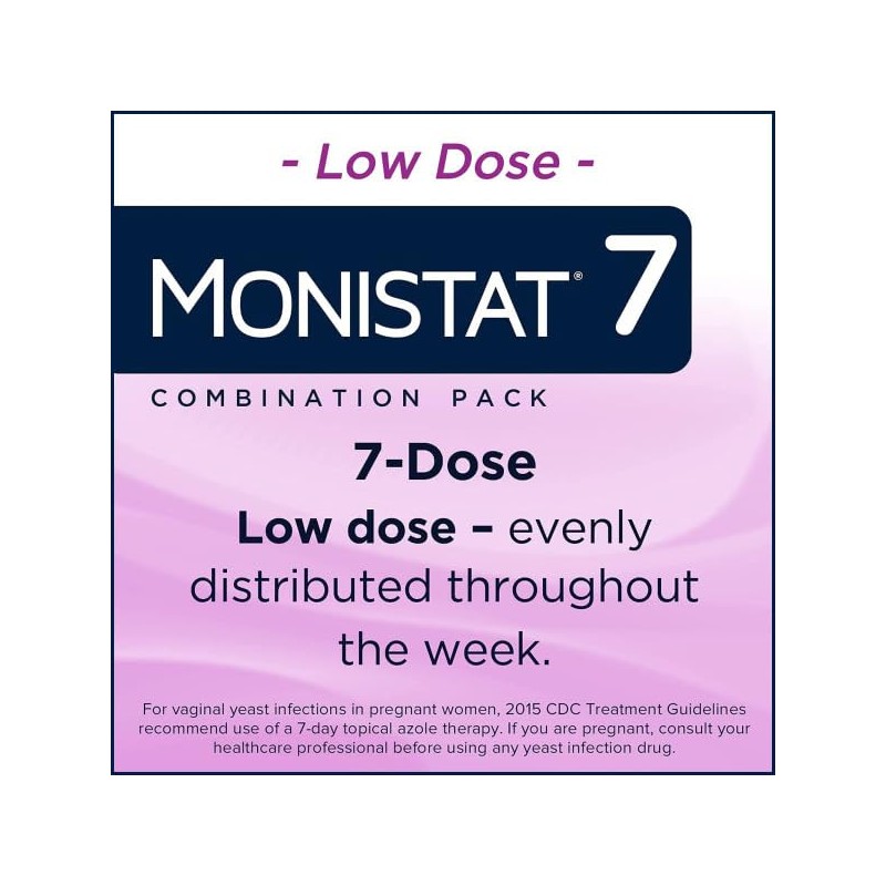 Monistat 7 Vaginal Cream with Disposable Applicators, 1.59-Ounce Tube (Pack