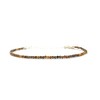 Damenarmband Tigerauge Naturstein 2 mm dick 925er Sterlingsilber verstellbar von