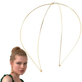 Headpiece Women Wedding Headbands for Bride Metal Hair Bands Adult Girls Gold Plain Styling Hairhoop Ladies Headbands for Hair 4017