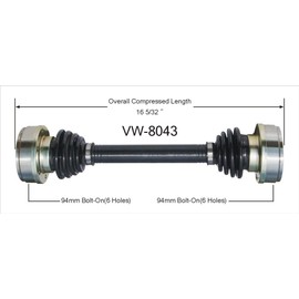 SurTrack VW-8043 CV Axle Shaft