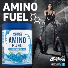 Applied Nutrition Amino Fuel - Amino Acids Supplement, EAA Essential Amino Acids Powder, Muscle Fuel & Recovery (390g - 30 Servings) (ICY Blue Raz) (New)
