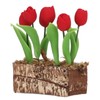 Artificial Tulips Flower Ornament 1:12 Doll House Garden Decor Simulated