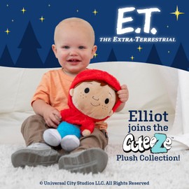 KIDS PREFERRED ET Elliott Cuteeze Stuffed Plush Toy – 12 Inch Extra Soft Plushie – Crinkle Sound in Ears – Beans in The Body for Comforting Feel – Perfect Loveable Gift for Baby Boys & Girls