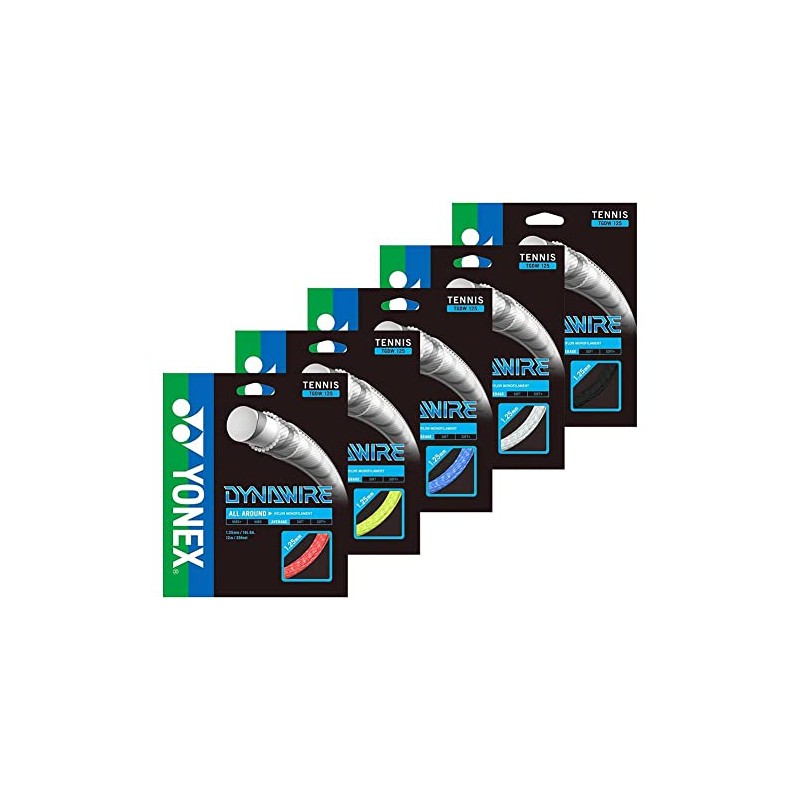 YONEX DynaWire 125 White/Silver Tennis String Set Multipacks (2 Sets)