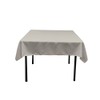 LA Linen Polyester Poplin Washable Square Tablecloth, Stain and Wrinkle