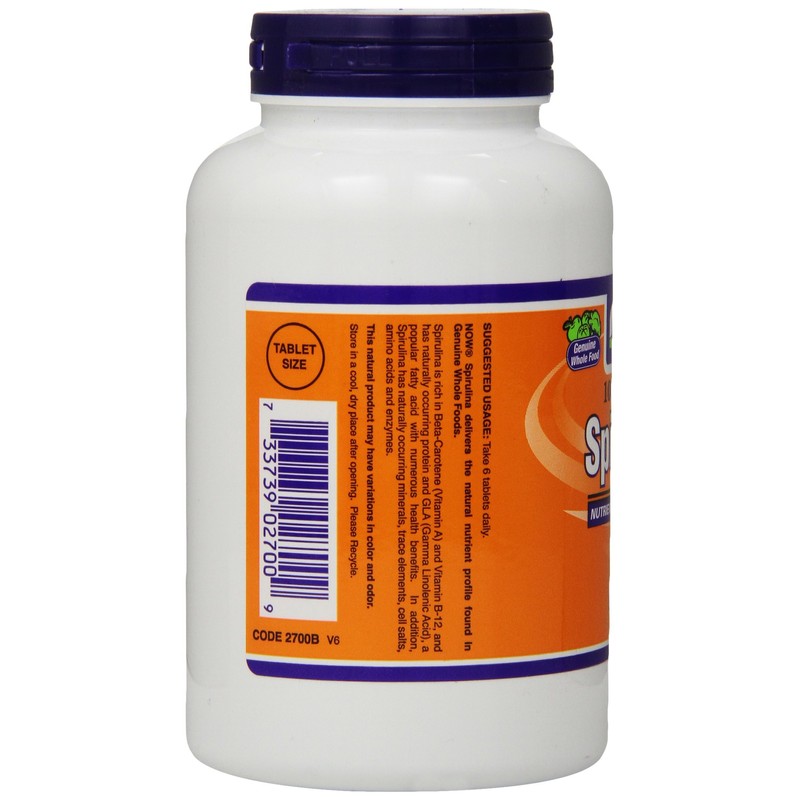 Now Spirulina 500 mg,500 Tablets