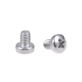 sourcing map Machine Screws Plate Phillips Head Screws Bolts M3 x 4 mm Pack of 30