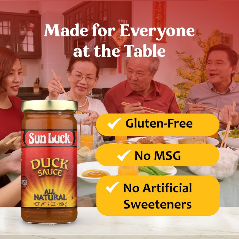 Sun Luck All-Natural Duck Sauce 7 oz Bottle – Sweet