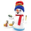 Kuhnert Ore Mountains Wood Art Incense Burner, Incense Figurine, Snowman,