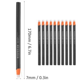 10 Piezas Borrador de Pluma 7mm Punta Fina Tirador Línea Borrador Lápiz Materiales de Dibujo Borrador para Escuela Oficina Pintura Escritura Dibujo Arte Suministros