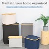 LONBET Laundry Basket with Lid, Made from Breathable Fabric |