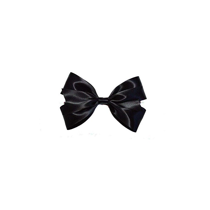 Double Ribbon Hair Bow Collection (Barrette, Alice in Wonderland-Black)