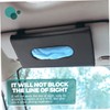 Outanaya 2pcs Car Tissue Holder PU Leather Visor Napkin Box