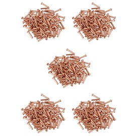 500 Pcs 5/64Inch x 25/64Inch Round Copper Solid Rivets Fasteners