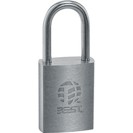 BEST Access Systems 11B722L Padlock, Stainless Steel Shackle, Brass Body, 1-1/2" Shackle Height, 1 5/8" Width, 2 1/16" Length, 25/32" Thickness